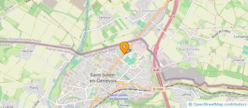 localisation de l'entreprise SOC DIFFUSION ACCESSOIRES AUTOMOBILES à SAINT-JULIEN-EN-GENEVOIS