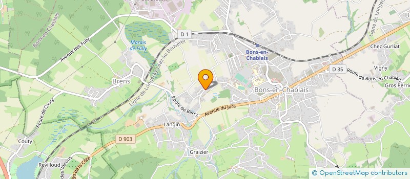 localisation de l'entreprise SOC DIFFUSION IMMOBILIERE  BONS-EN-CHABLAIS