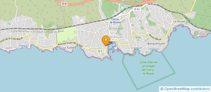 localisation de l'entreprise SOC DIFFUSION MATERIEL ETANCHEITE à CARRY-LE-ROUET