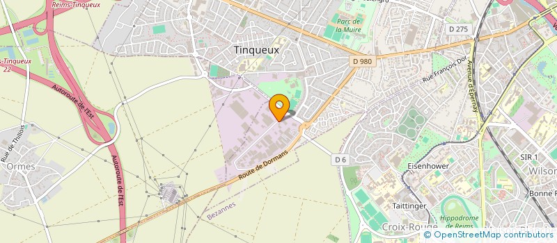 localisation de l'entreprise SOC DIFFUSION MATERIEL TECHNIQUE à TINQUEUX