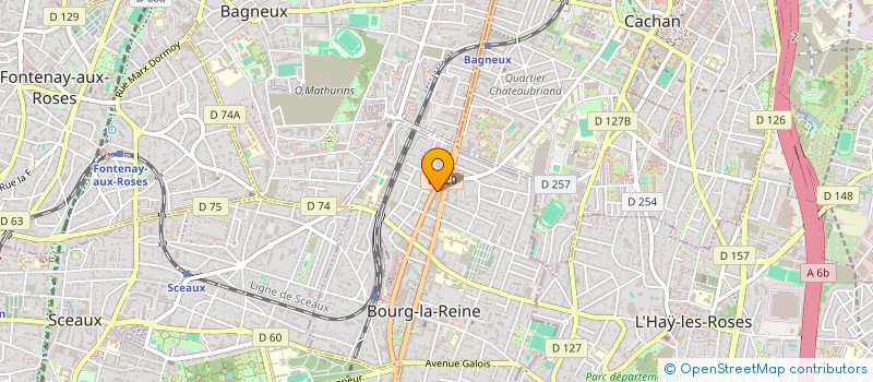 localisation de l'entreprise SOC DIFFUSION PNEUMATIQUES ET LOCATION à BOURG-LA-REINE