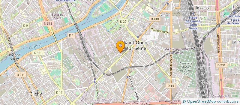 localisation de l'entreprise SOC DIFFUSION PRODUIT MANUFACTURE PRESTA à SAINT-OUEN-SUR-SEINE