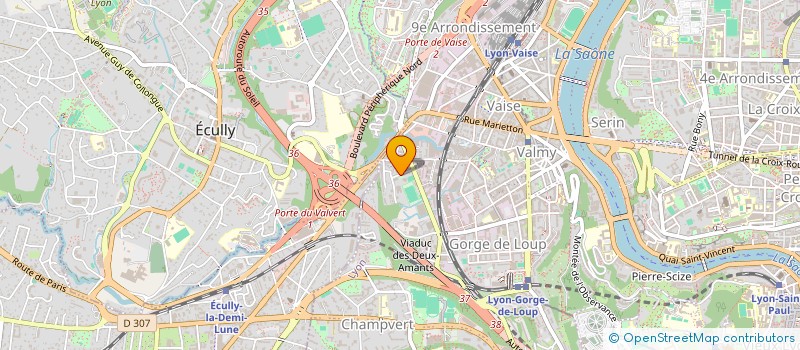 localisation de l'entreprise SOC DIFFUSION PRODUITS MODERNES  LYON 9EME
