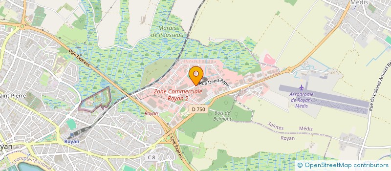 localisation de l'entreprise SOC DIFFUSION PRODUITS TOURISTIQUES  ROYAN