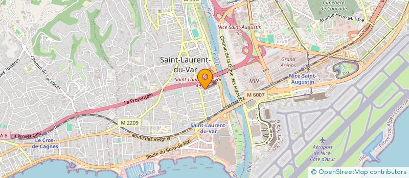 localisation de l'entreprise SOC DIFFUSION SYSTEMES D INFORMATION à SAINT-LAURENT-DU-VAR