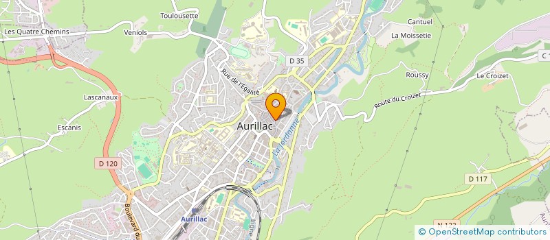 localisation de l'entreprise SOC DISTR ARTICLES CUISINE à AURILLAC