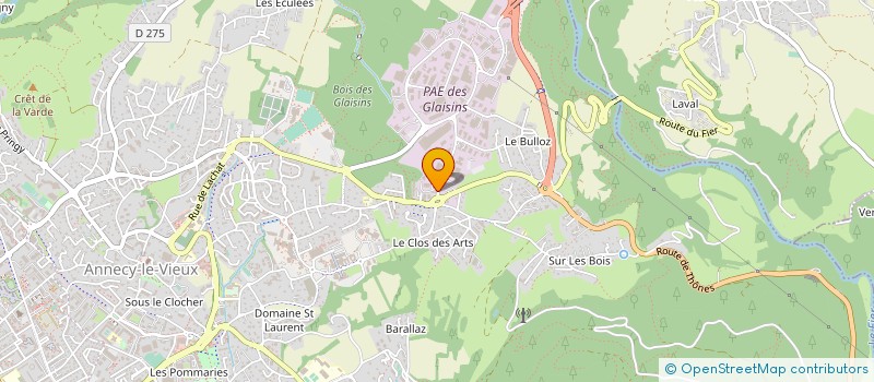 localisation de l'entreprise SOC DISTR DES PRODUITS GALLAY à ANNECY