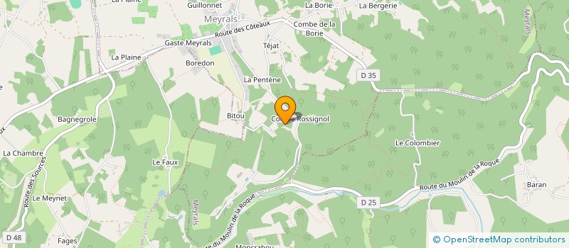 localisation de l'entreprise SOC DISTRI AUTOMAT BIS CUITERIE  MEYRALS