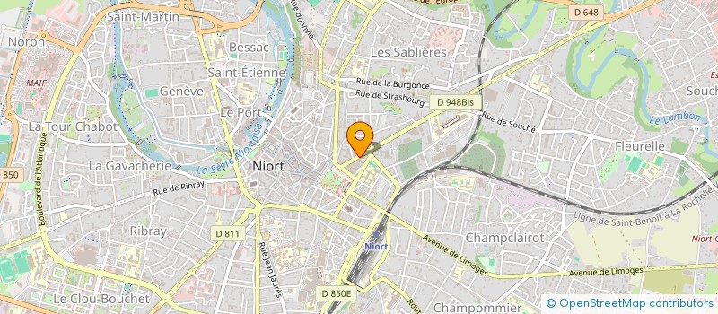 localisation de l'entreprise SOC DISTRI NIORT SODIN à NIORT