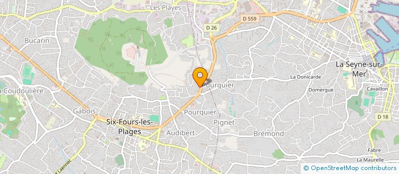 localisation de l'entreprise SOC DISTRIB PRODUITS PETROLIERS à SIX-FOURS-LES-PLAGES