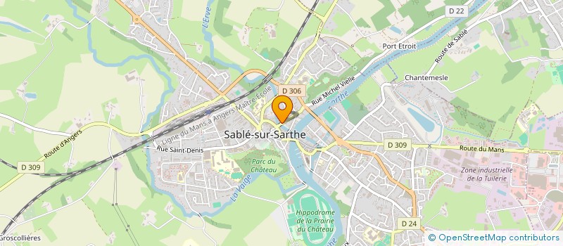 localisation de l'entreprise SOC DISTRIB TEXTILE SABOLIEN  SABLE-SUR-SARTHE