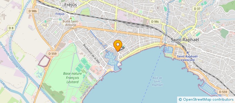 localisation de l'entreprise SOC DISTRIBUT CHAUSSURE ET ACCESSOIRE à FREJUS