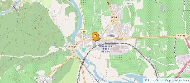 localisation de l'entreprise SOC DISTRIBUT PRODUITS ALIMENT SURGELES  REMOULINS