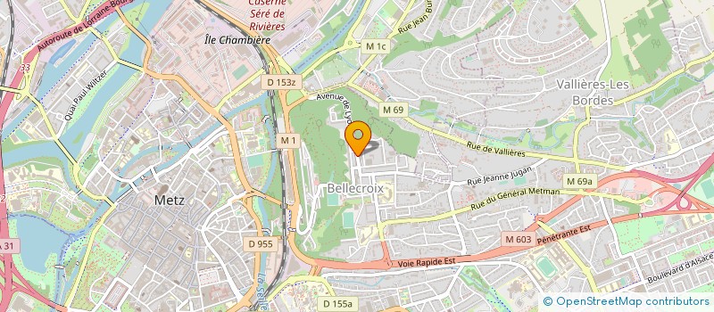 localisation de l'entreprise SOC DISTRIBUTION DE BELLECROIX à METZ