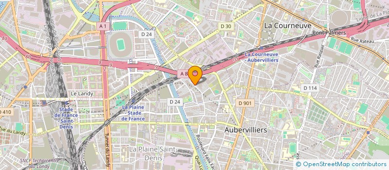 localisation de l'entreprise SOC DISTRIBUTION HAUSSMANN à AUBERVILLIERS