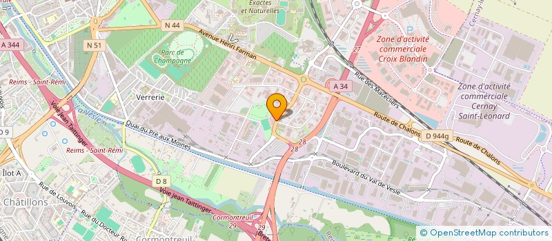 localisation de l'entreprise SOC DISTRIBUTION HOTELIERE NIMES à REIMS