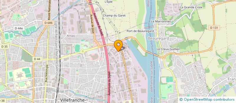 localisation de l'entreprise SOC DISTRIBUTION MATERIELS INOXYDABLES à VILLEFRANCHE-SUR-SAONE