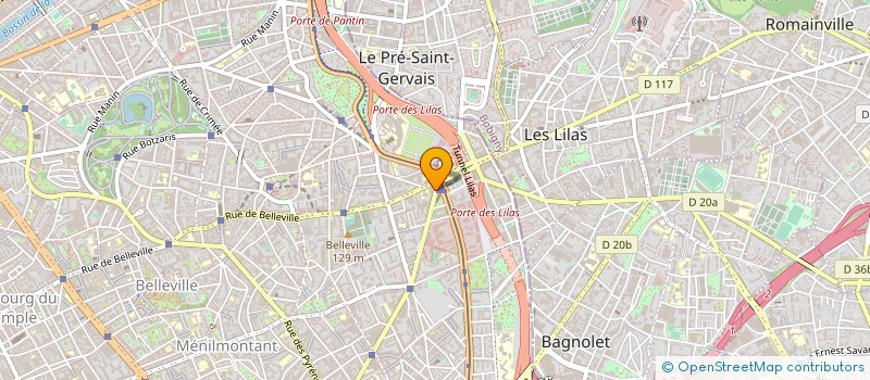 localisation de l'entreprise SOC DISTRIBUTION PARIS GAMBETTA  PARIS