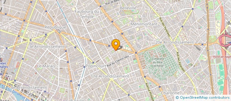 localisation de l'entreprise SOC DISTRIBUTION PARISIENNE  PARIS 11