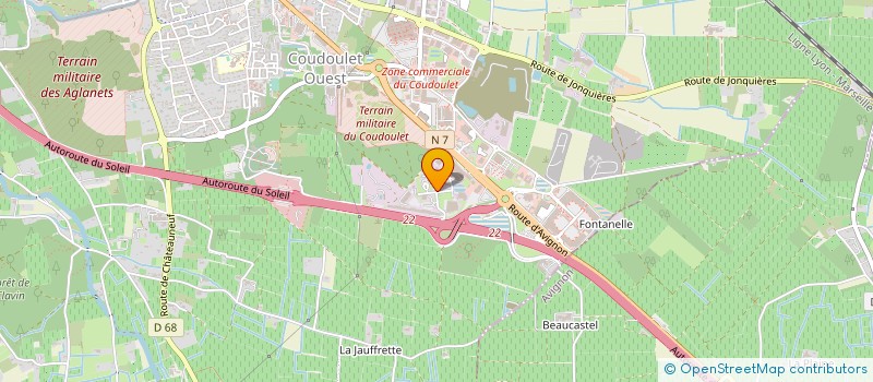 localisation de l'entreprise SOC DISTRIBUTION POUR ALIMENTATION à ORANGE
