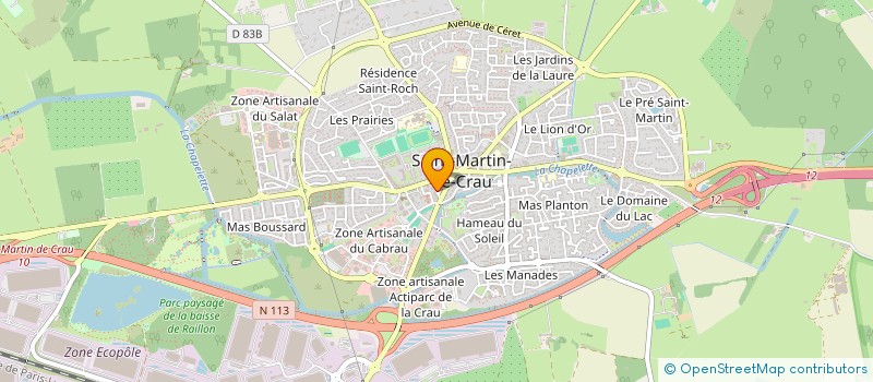 localisation de l'entreprise SOC DISTRIBUTION PRODUITS AGRICOLES CRAU à SAINT MARTIN DE CRAU