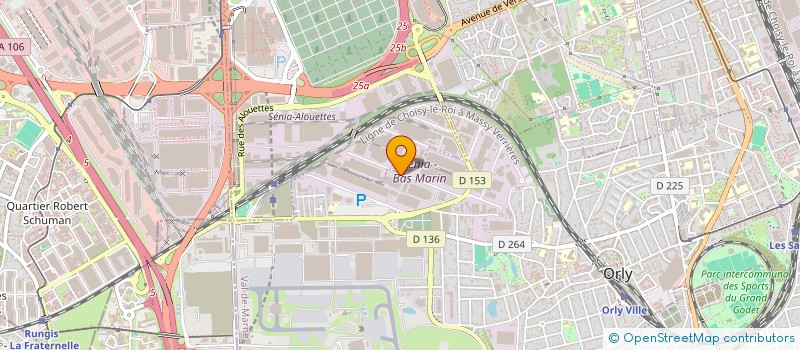 localisation de l'entreprise SOC DISTRIBUTION PRODUITS ALIMENTAIRES à ORLY