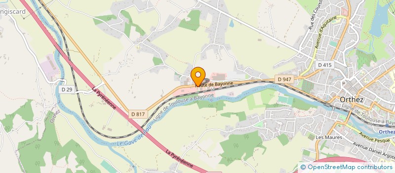 localisation de l'entreprise SOC DISTRIBUTION PRODUITS D'AQUITAINE à ORTHEZ