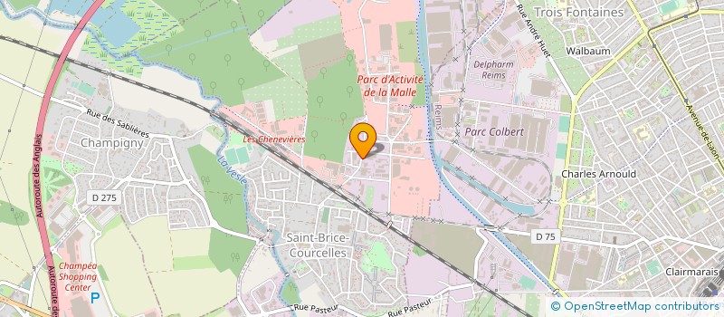 localisation de l'entreprise SOC DISTRIBUTION PRODUITS VITICOLES  SAINT-BRICE-COURCELLES