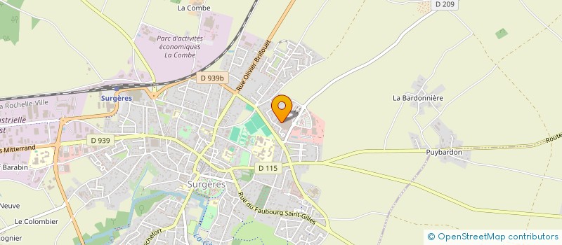 localisation de l'entreprise SOC DISTRIBUTION SURGERIENNE à SURGERES