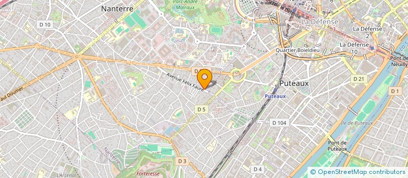 localisation de l'entreprise SOC DISTRIBUTION TECHNOLOGIES NOUVELLES à NANTERRE