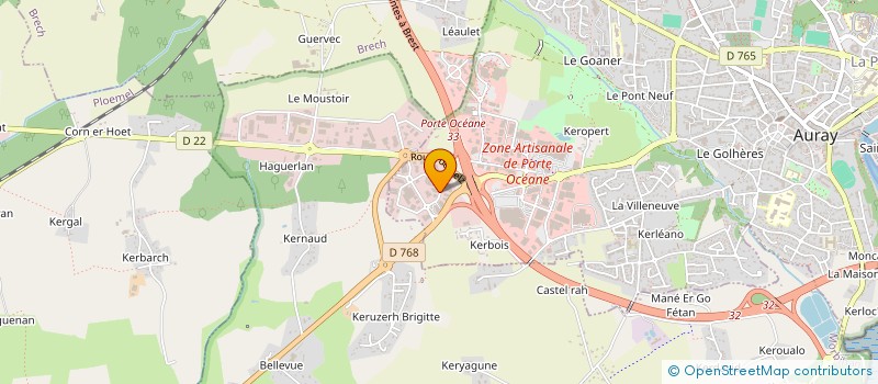 localisation de l'entreprise SOC DIVERSES ACTI PARTICULIER PROF à AURAY