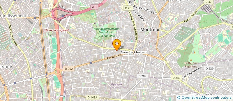 localisation de l'entreprise SOC DOMOTIQUE INFORMATIQUE TELECOMMUNICA à MONTREUIL