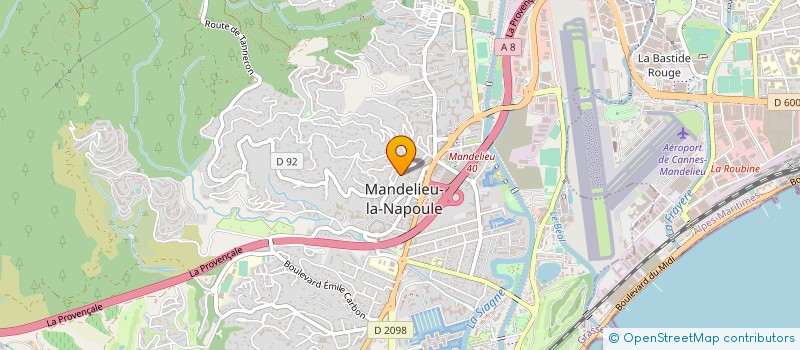 localisation de l'entreprise SOC DORIS à MANDELIEU-LA-NAPOULE