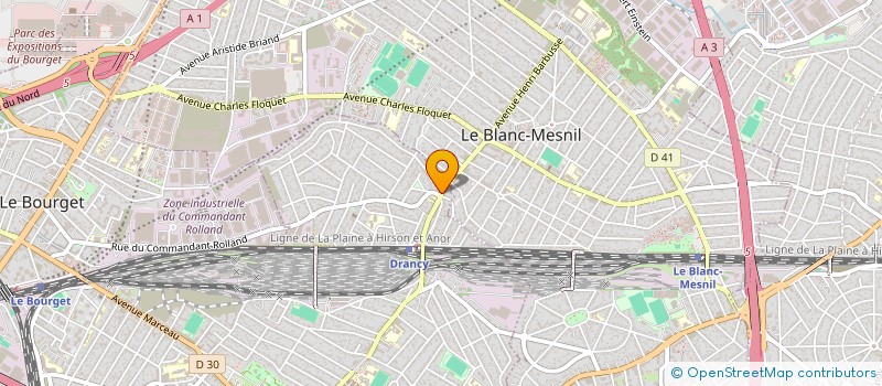 localisation de l'entreprise SOC DRANCEENNE PLOMBERIE COUVERTURE  DRANCY