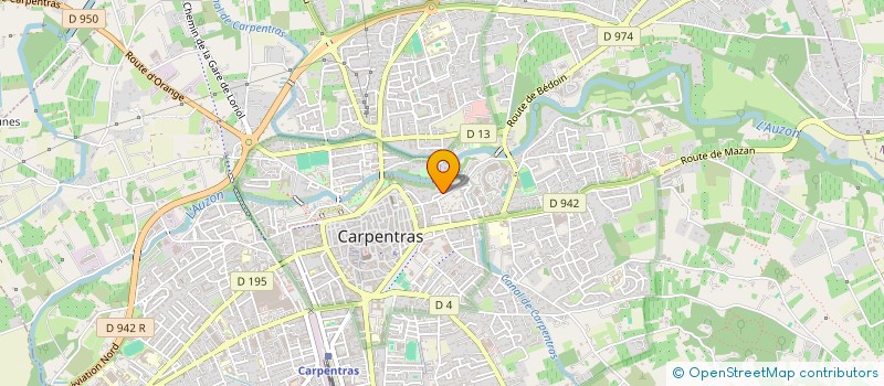 localisation de l'entreprise SOC DROMOISE ENERGIE COMMUNICATION à CARPENTRAS