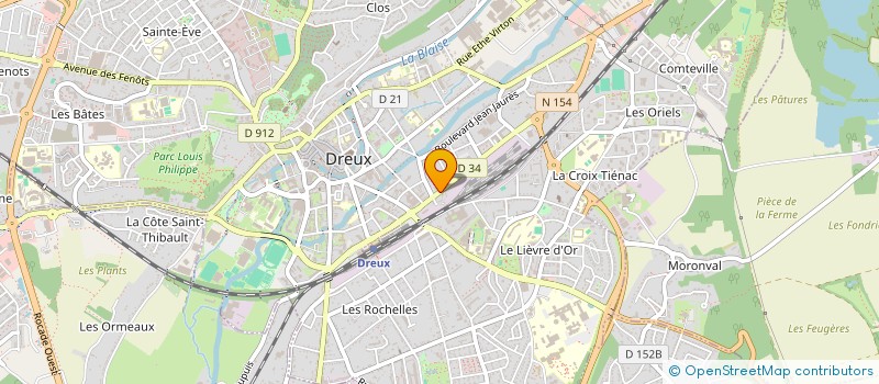 localisation de l'entreprise SOC DROUAISE TRAVAUX PUBLICS à DREUX