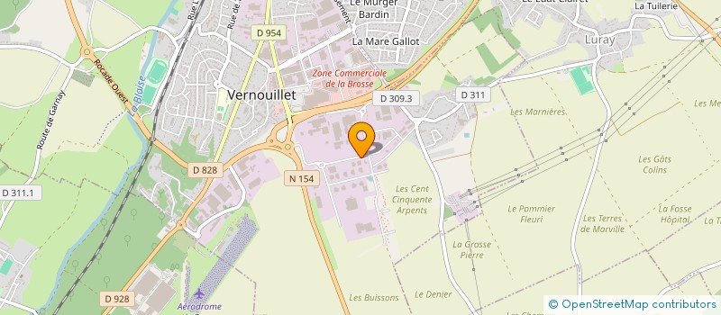 localisation de l'entreprise SOC DROUAISE USINAGE MECANIQUE INDUSTRIE à VERNOUILLET