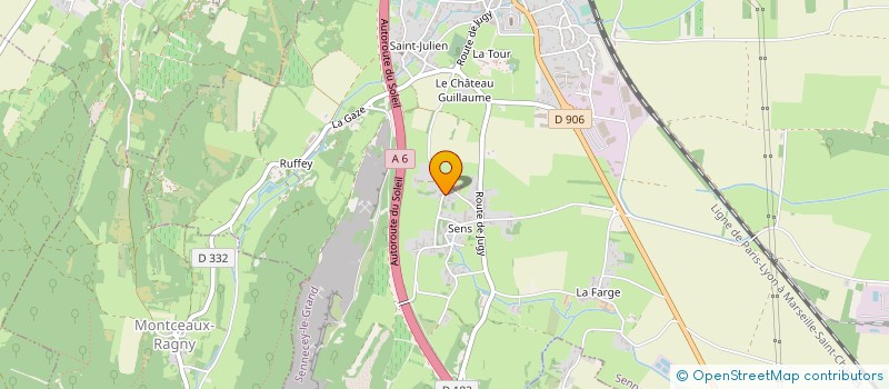 localisation de l'entreprise SOC DU CHATEAU DE SENS  SENNECEY-LE-GRAND