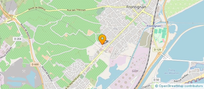 localisation de l'entreprise SOC DU CLOS LA GARDIOLE  FRONTIGNAN