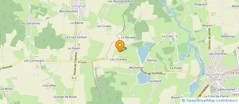 localisation de l'entreprise SOC DU GOLF DE LA BRESSE à CONDEISSIAT