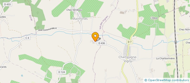 localisation de l'entreprise SOC DU MAINE BLANC à VAL DES VIGNES