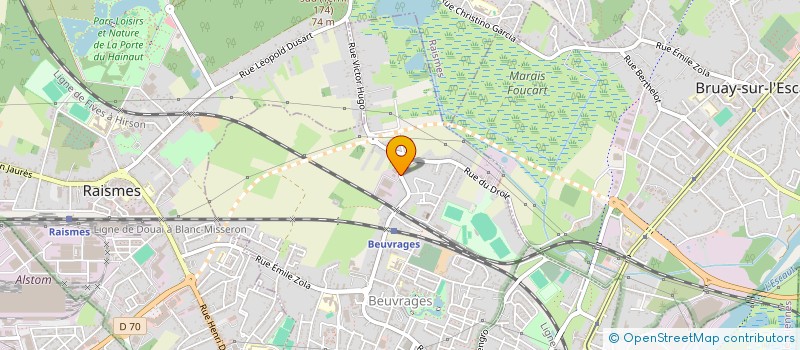 localisation de l'entreprise SOC DU VALENCIENNOIS DE TRAVAUX PUBLICS à BEUVRAGES