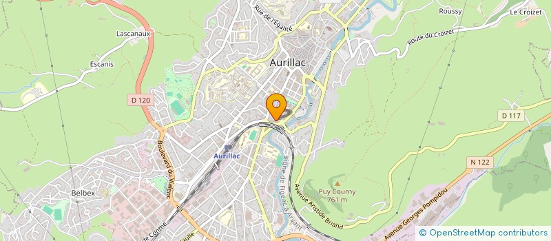 localisation de l'entreprise SOC ECO MIXTE ELECTRIFICATION CANTAL à AURILLAC