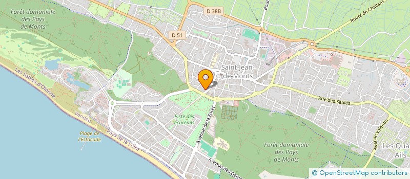 localisation de l'entreprise SOC ECONO MIXTE AMENA COTE DE MONTS  SAINT-JEAN-DE-MONTS