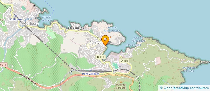 localisation de l'entreprise SOC ECONO MIXTE DENOMMEE COTE ROCHEUSE à PORT-VENDRES