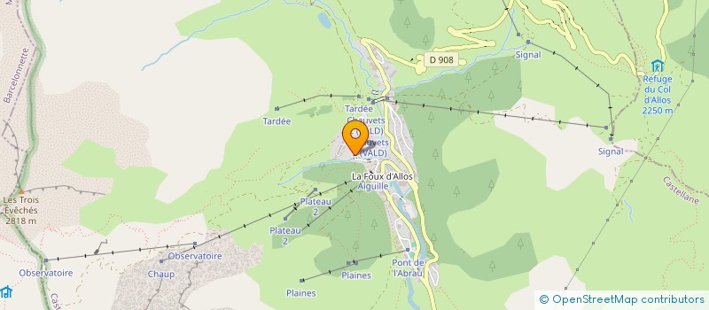 localisation de l'entreprise SOC ECONOM MIXTE AMENAG CONST ALLOS à ALLOS