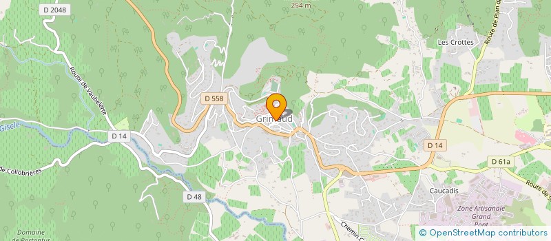 localisation de l'entreprise SOC ECONOM MIXTE VILLE GRIMAUD à GRIMAUD