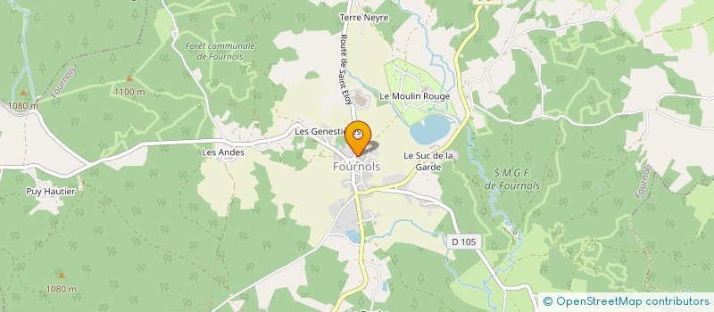 localisation de l'entreprise SOC ECONOMIE MIXTE DE FOURNOLS à FOURNOLS