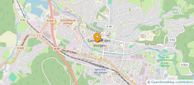 localisation de l'entreprise SOC ECONOMIE MIXTE DE ST DIE à SAINT DIE DES VOSGES