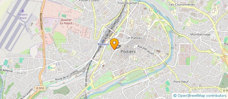 localisation de l'entreprise SOC ECONOMIE MIXTE POUR LA RESTAURATION  POITIERS